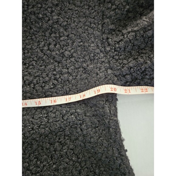 Anne Klein Black Fuzzy Zippered Sweater Jacket Sz S NWT cottage classic - Picture 11 of 11